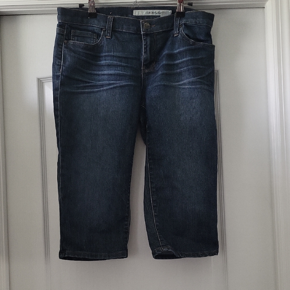 DKNY Dark Blue Women's Bermuda Shorts